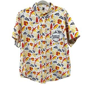 Sam Adam's Summer Shady Men's‎ Button Down Shirt Large